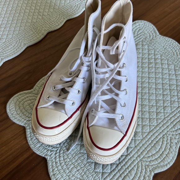 White High-Top Converse - Picture 1 of 5
